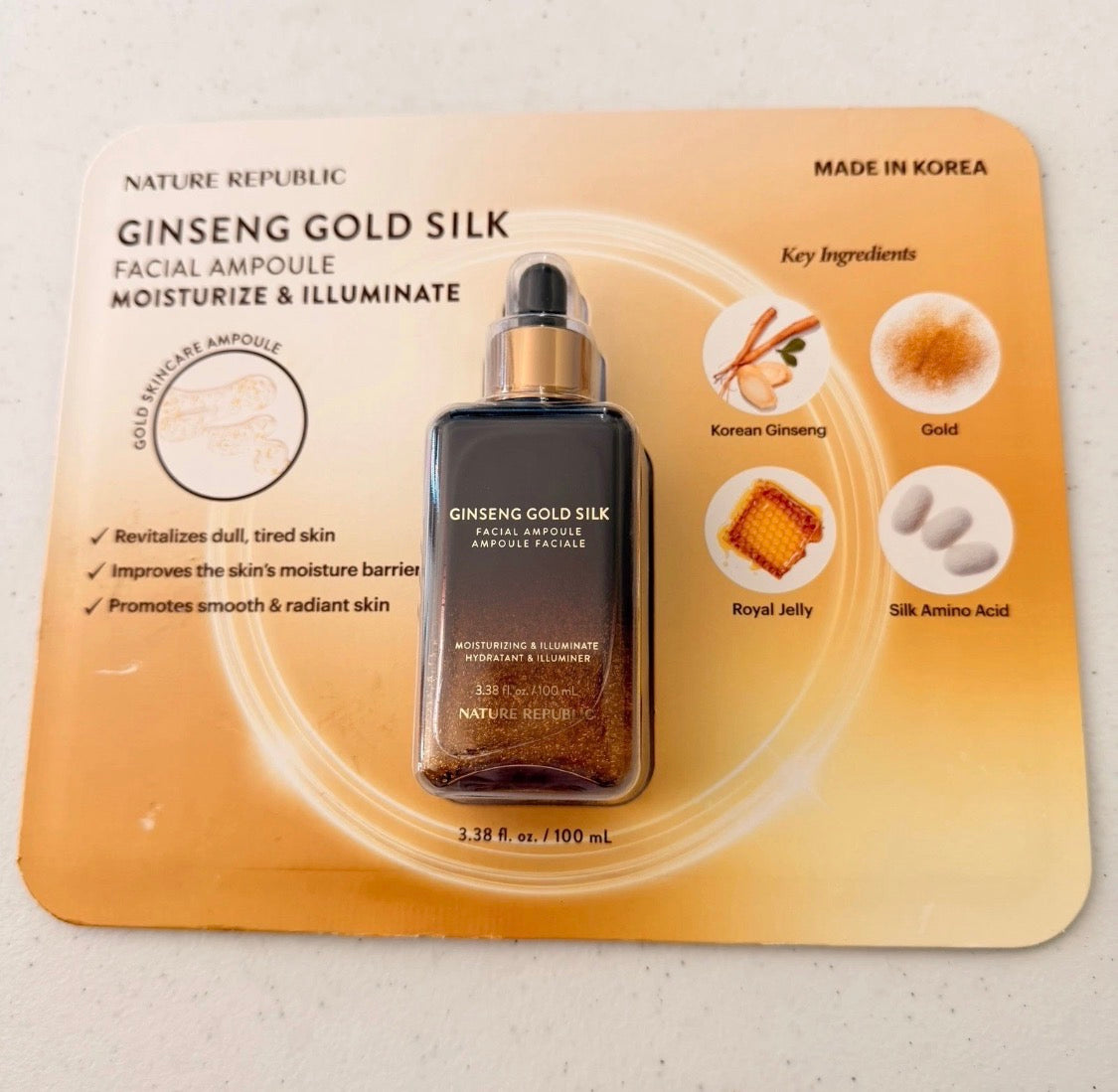 Ginseng Gold Silk Facial Serum by Nature Republic