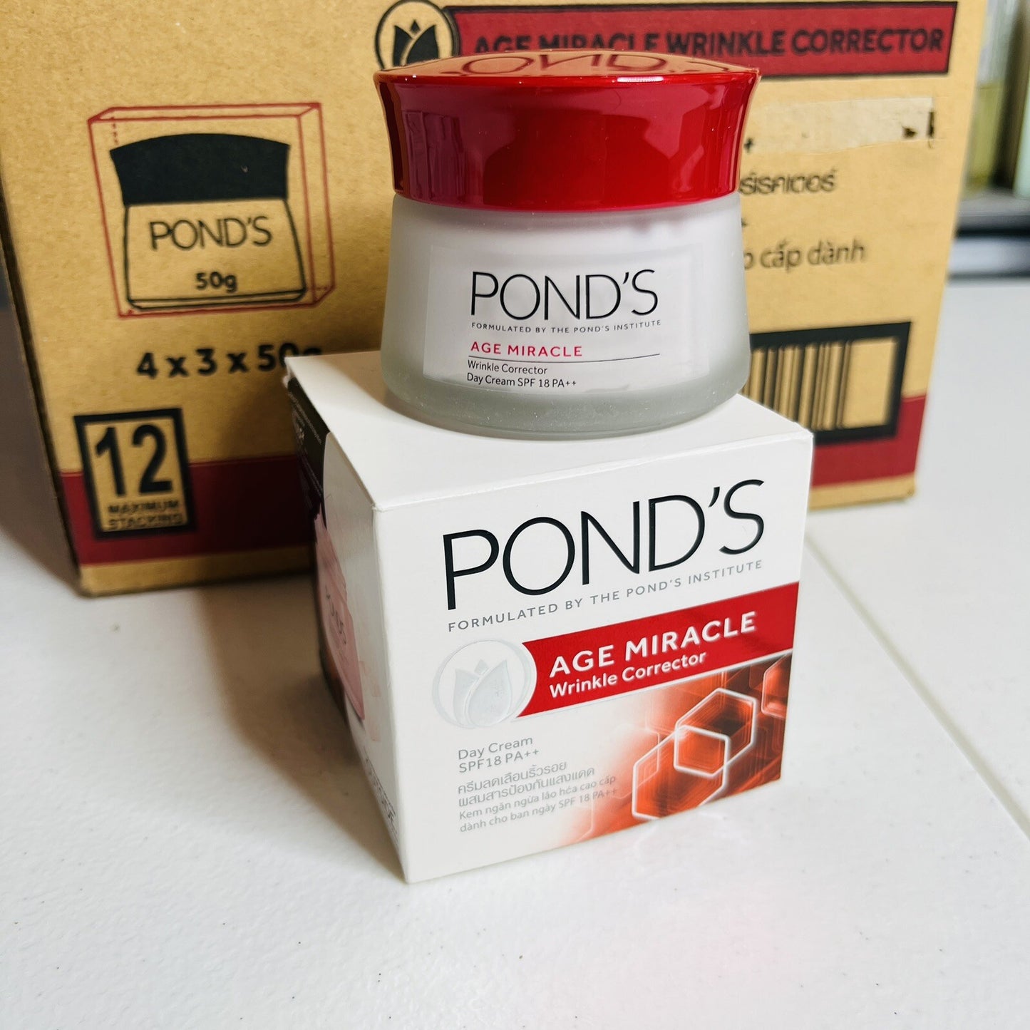 12 x PONDS Miracle Wrinkle Cream Corrector SPF 18