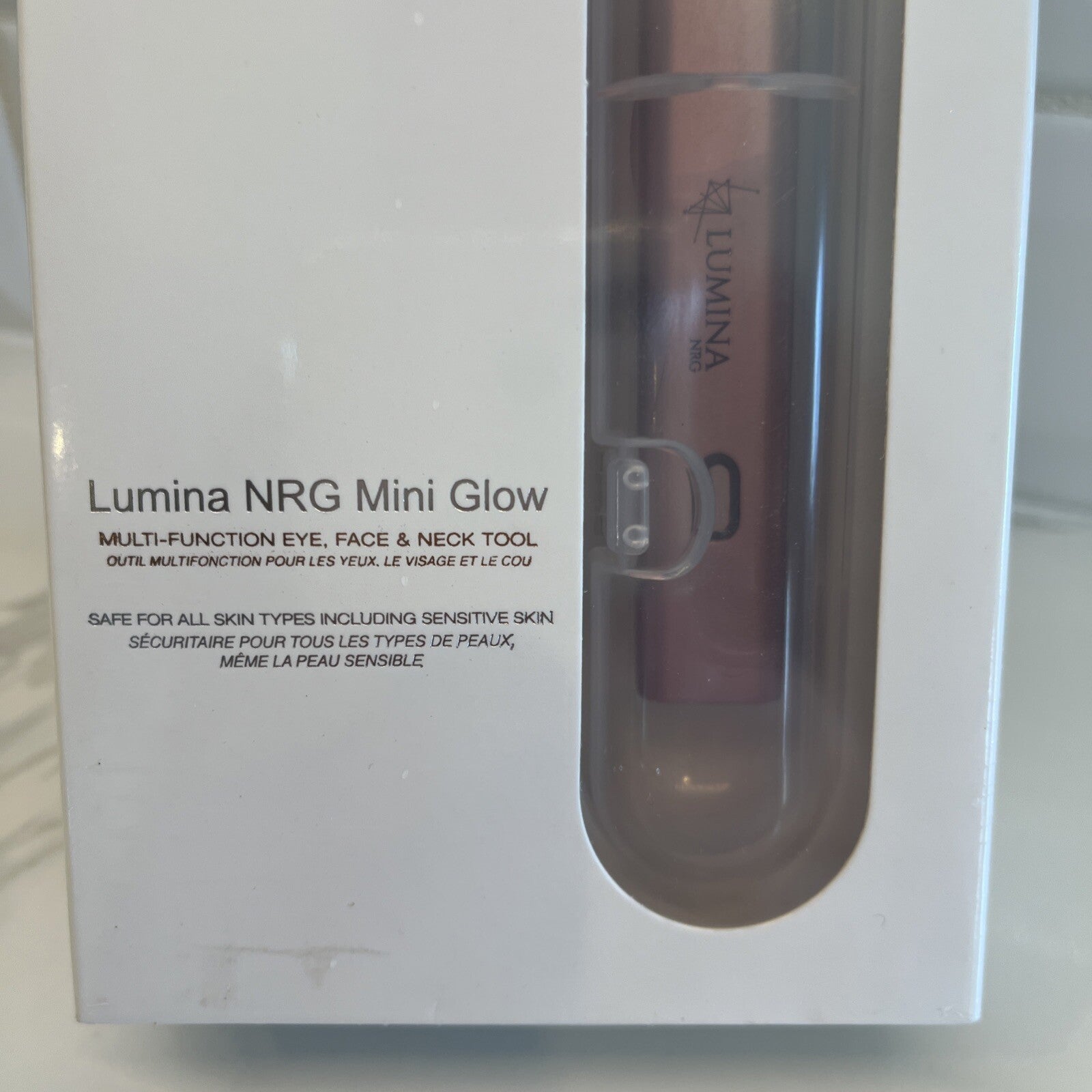Lumina Mini Glow 6" Firming Device Eye Face & Neck Gel Primer Skincare NEW Pink