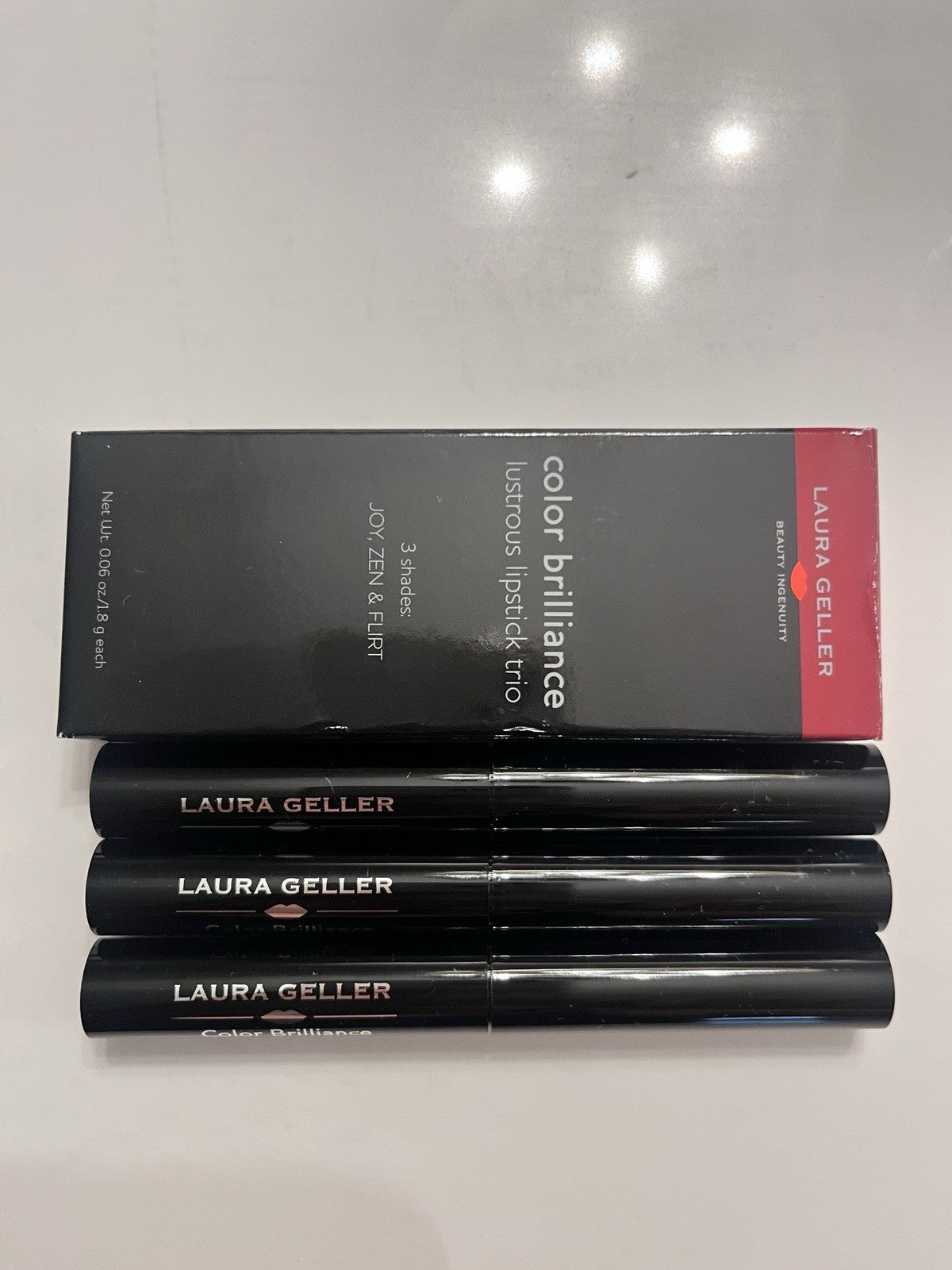 Laura Geller Lipstick Color Brilliance Gift Set JOY ZEN FLIRT