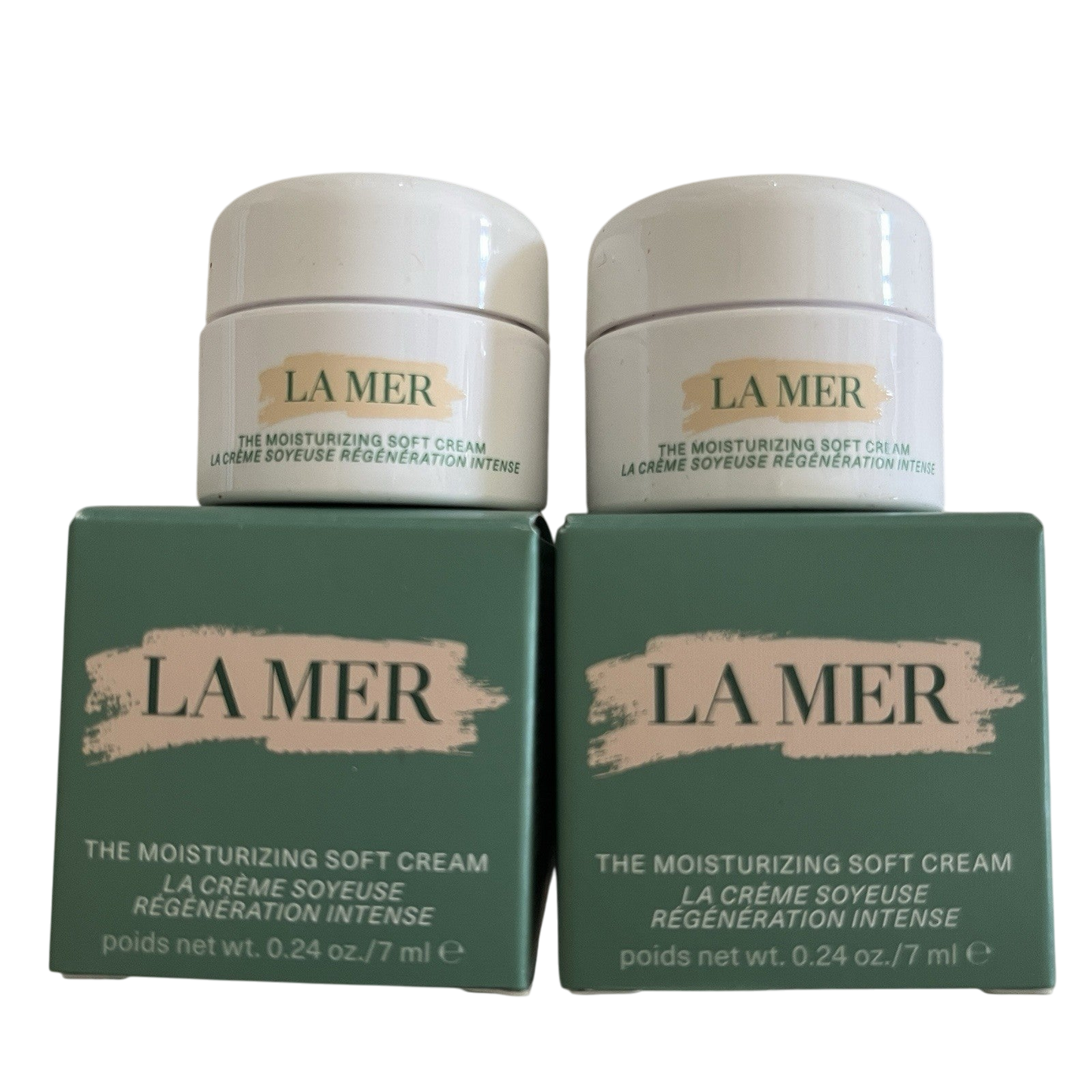 2 • LA MER The Moisturizing Soft Cream Deluxe Travel 7ml NEW
