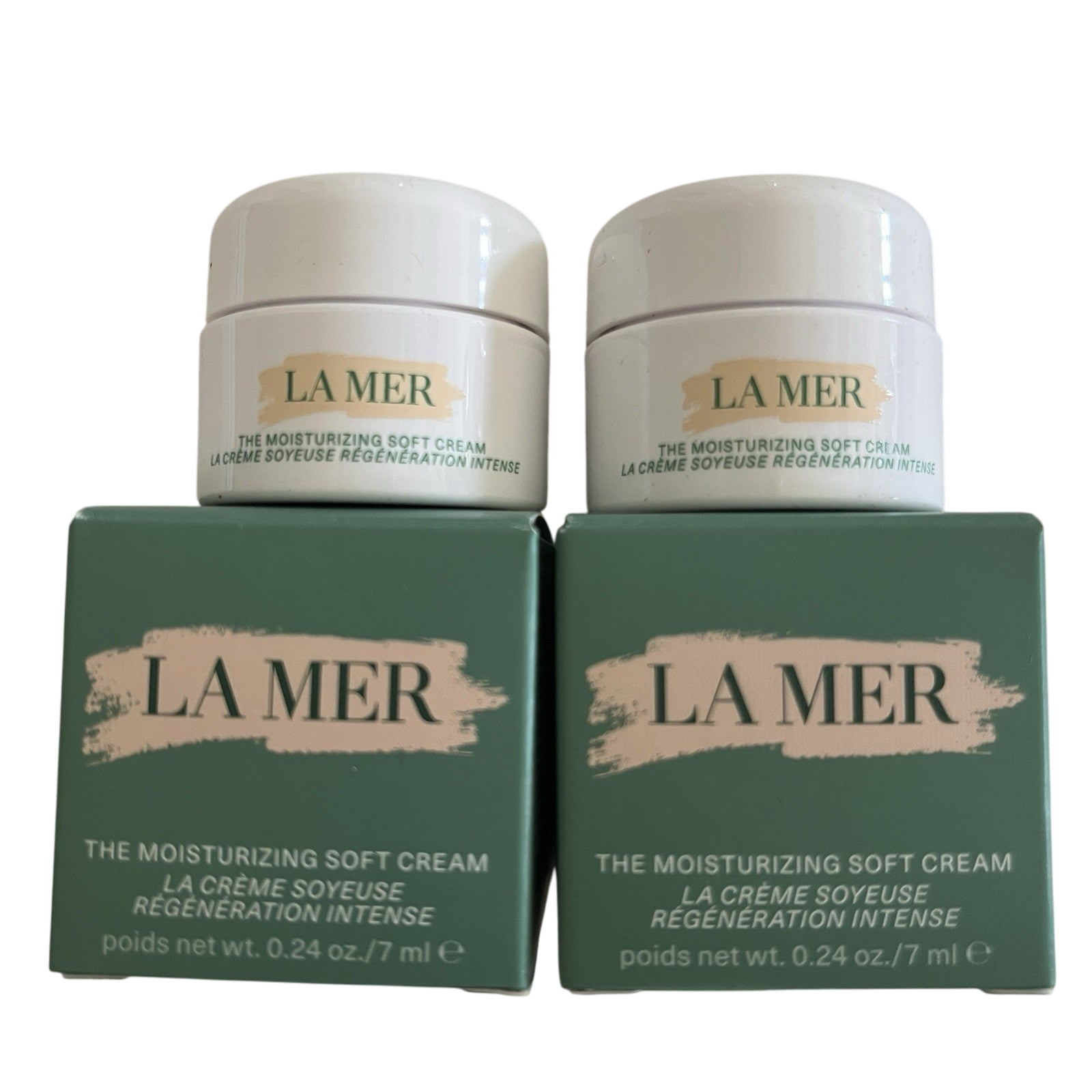 2 • LA MER The Moisturizing Soft Cream Deluxe Travel 7ml NEW