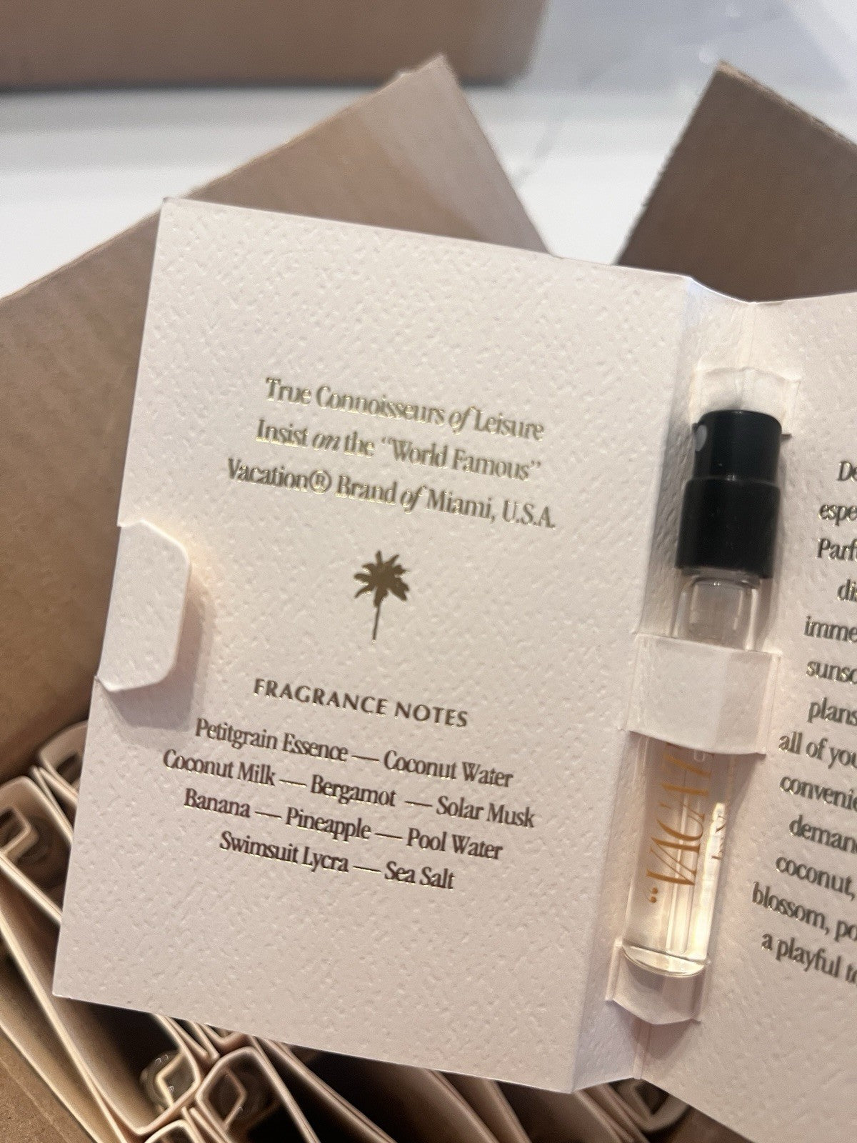 40 pc VACATION by Vacation®️ Fragrance .05oz Carded Sample Discontinued Sold Out