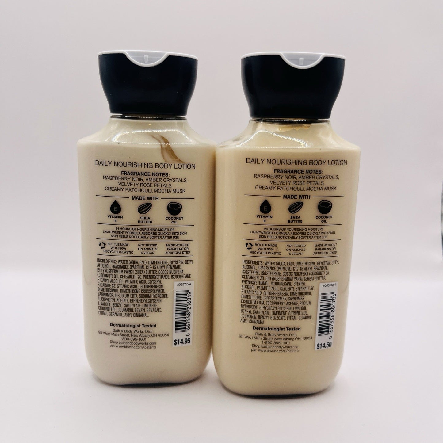 x2 INTO THE NIGHT 8oz Moisturizing Lotion w/ Shea Coconut Oil BATH & BODY WORKS