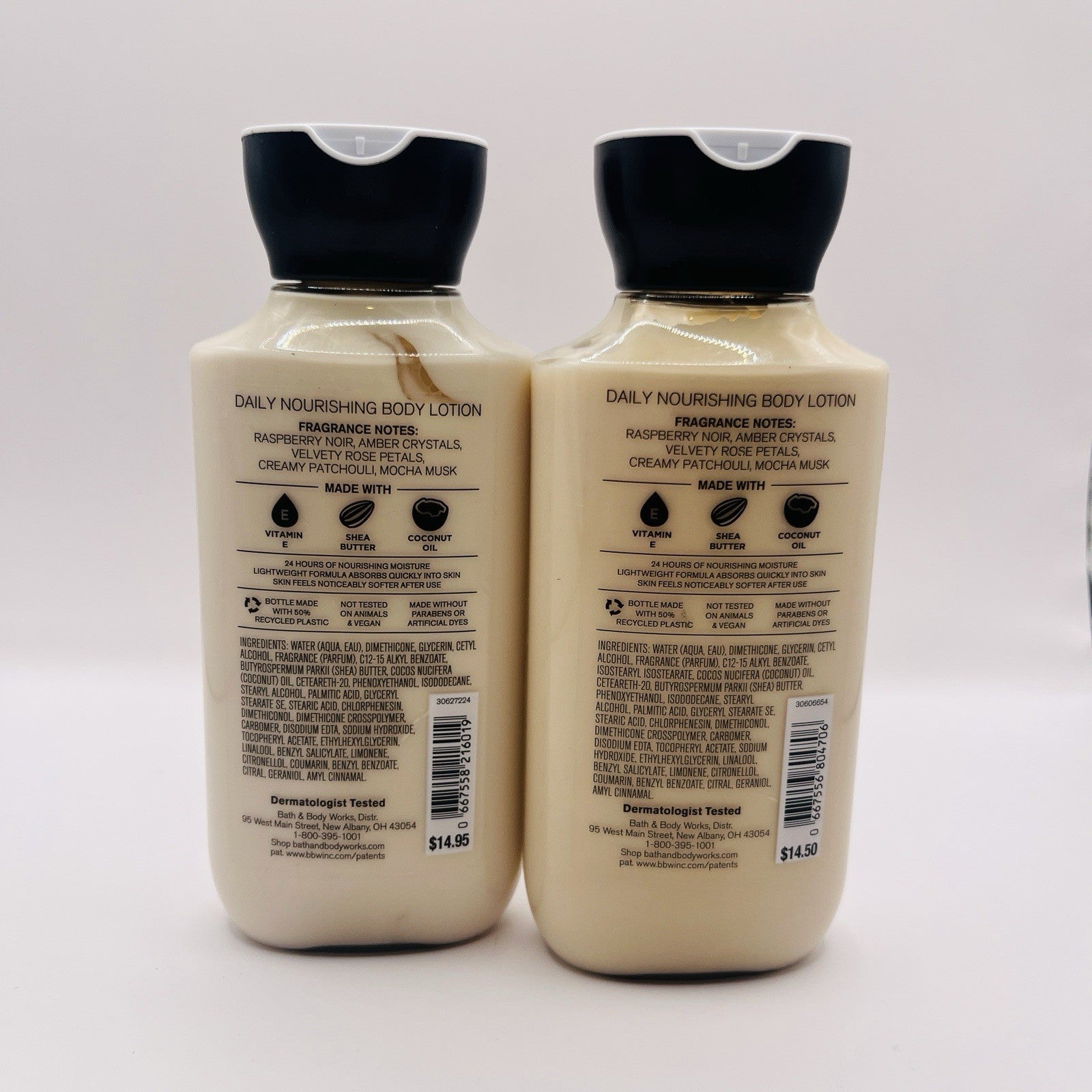 x2 INTO THE NIGHT 8oz Moisturizing Lotion w/ Shea Coconut Oil BATH & BODY WORKS