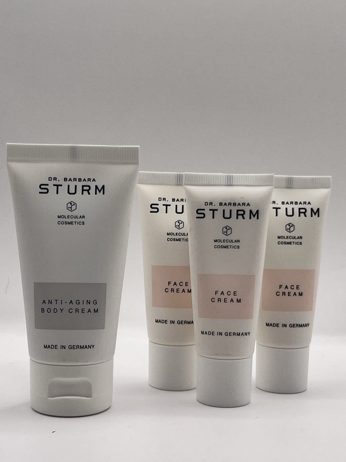 Dr. Barbara Sturm 3 Face Cream 20ml + 1 Anti Aging Body Cream 50ml • 4pc Lot NEW