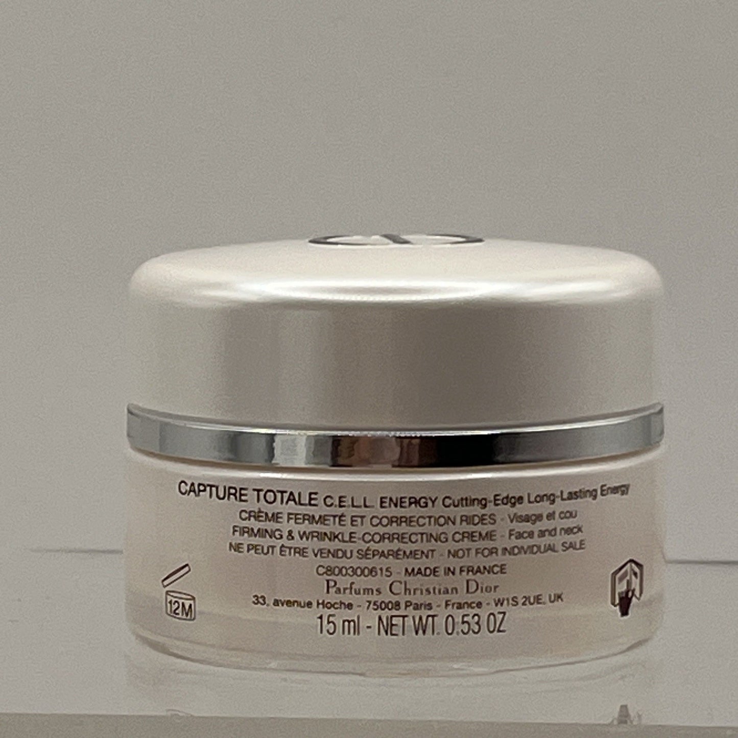 DIOR Capture Totale Cell Energy Creme Face Neck 15ml .53 oz NEW Sealed