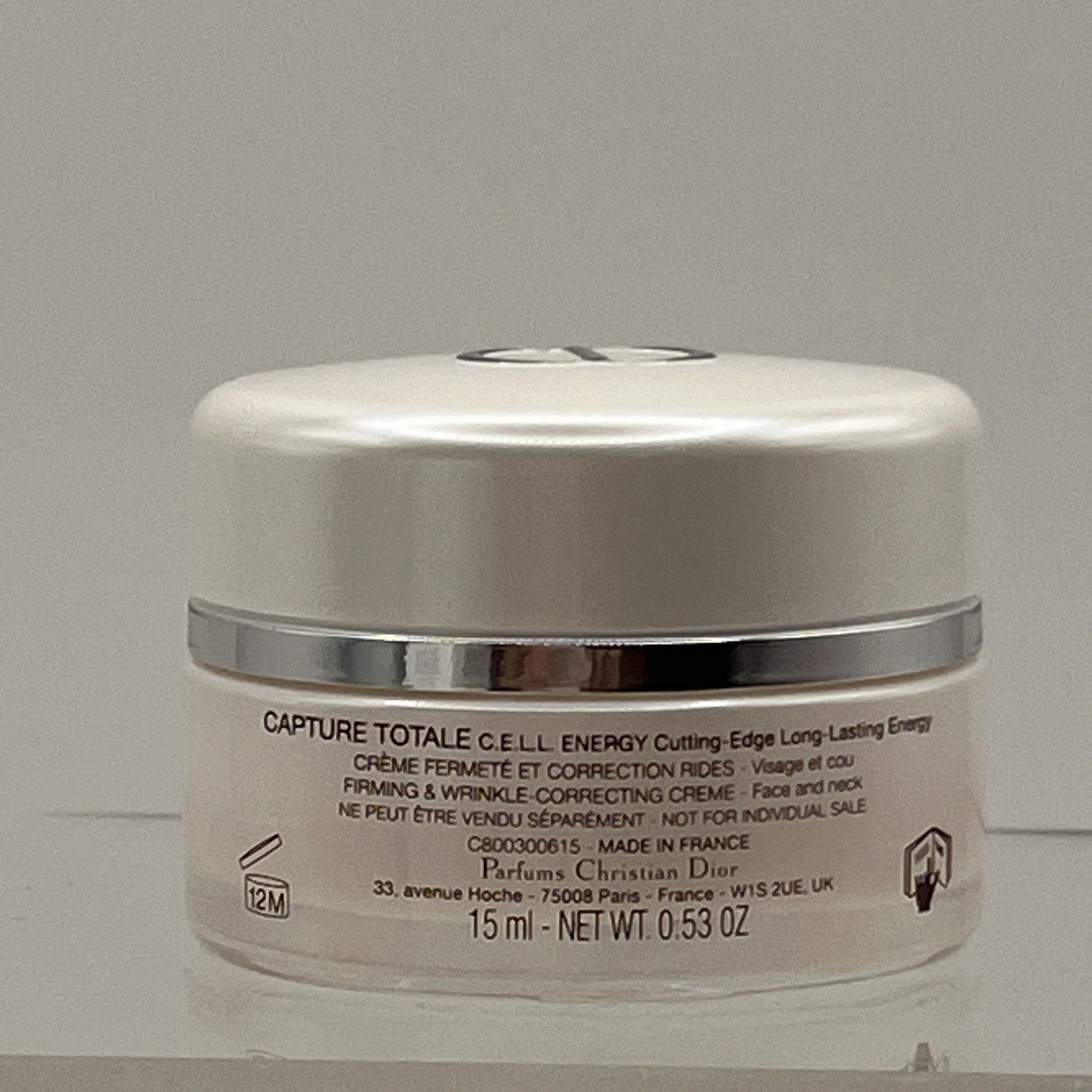 DIOR Capture Totale Cell Energy Creme Face Neck 15ml .53 oz NEW Sealed