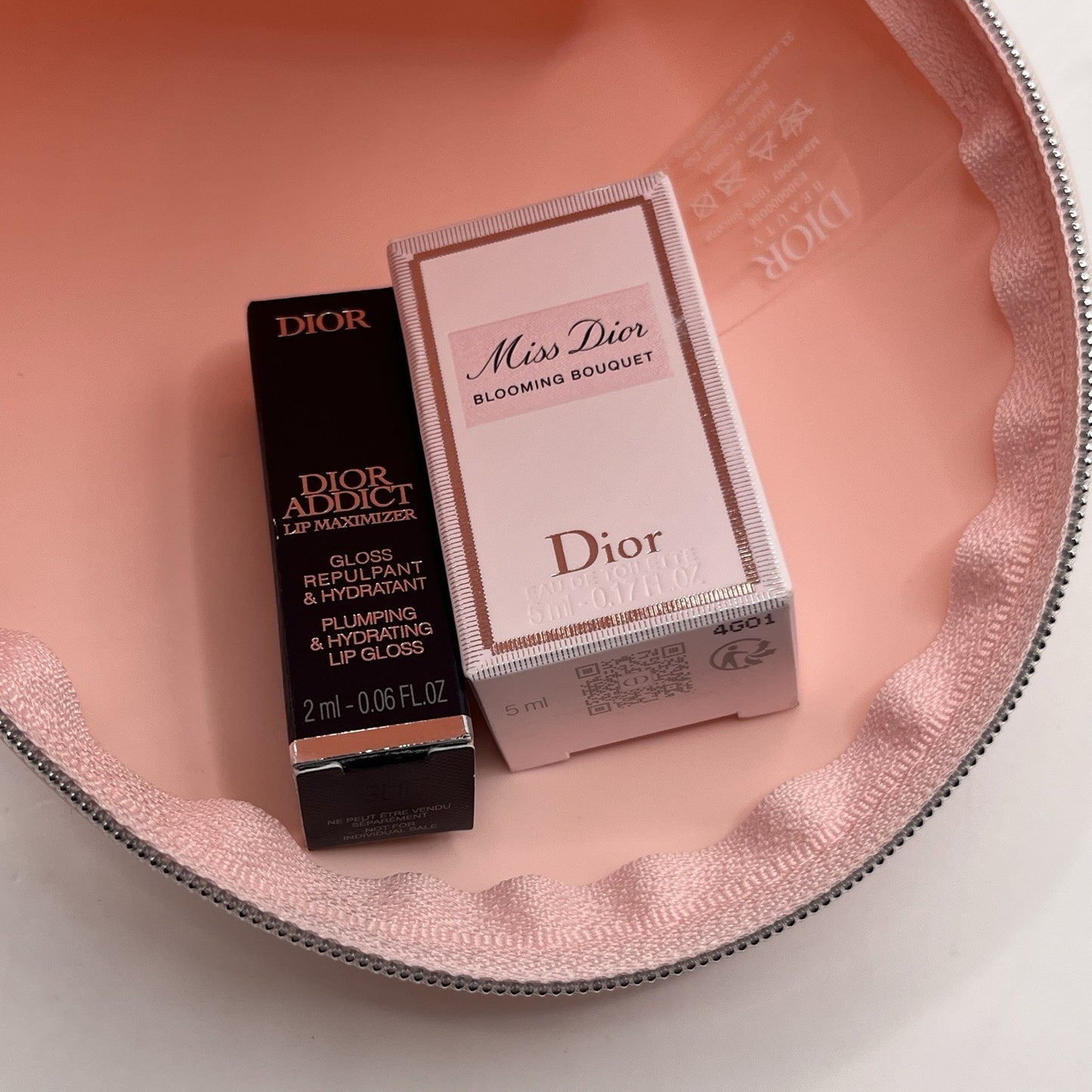 Dior Set Lip Maximizer Miss Dior Blooming Bouquet Fragrance Pink Silicone Pouch