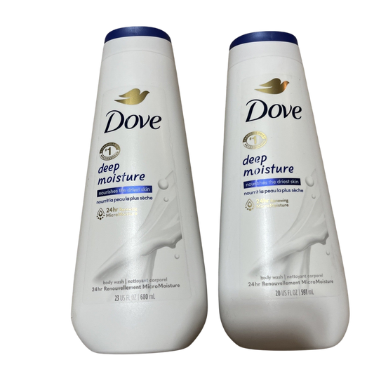 2 Dove Nourishing Body Wash Deep Moisture 23oz