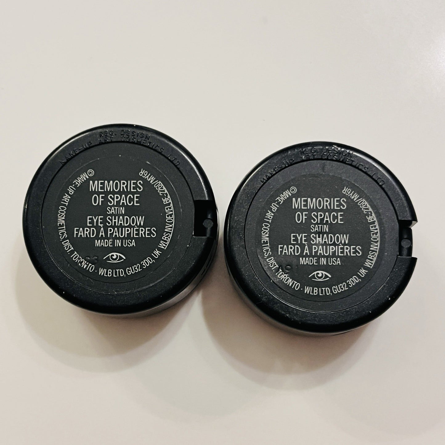 MAC Eye Shadow Memories Of Space Canary Yellow Satin Full Size Lot of 2