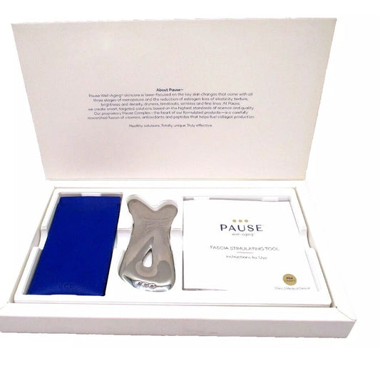 Pause Well Aging Fascia Stimulating Tool Facial Toning GuaSha FDA Cleared Sealed