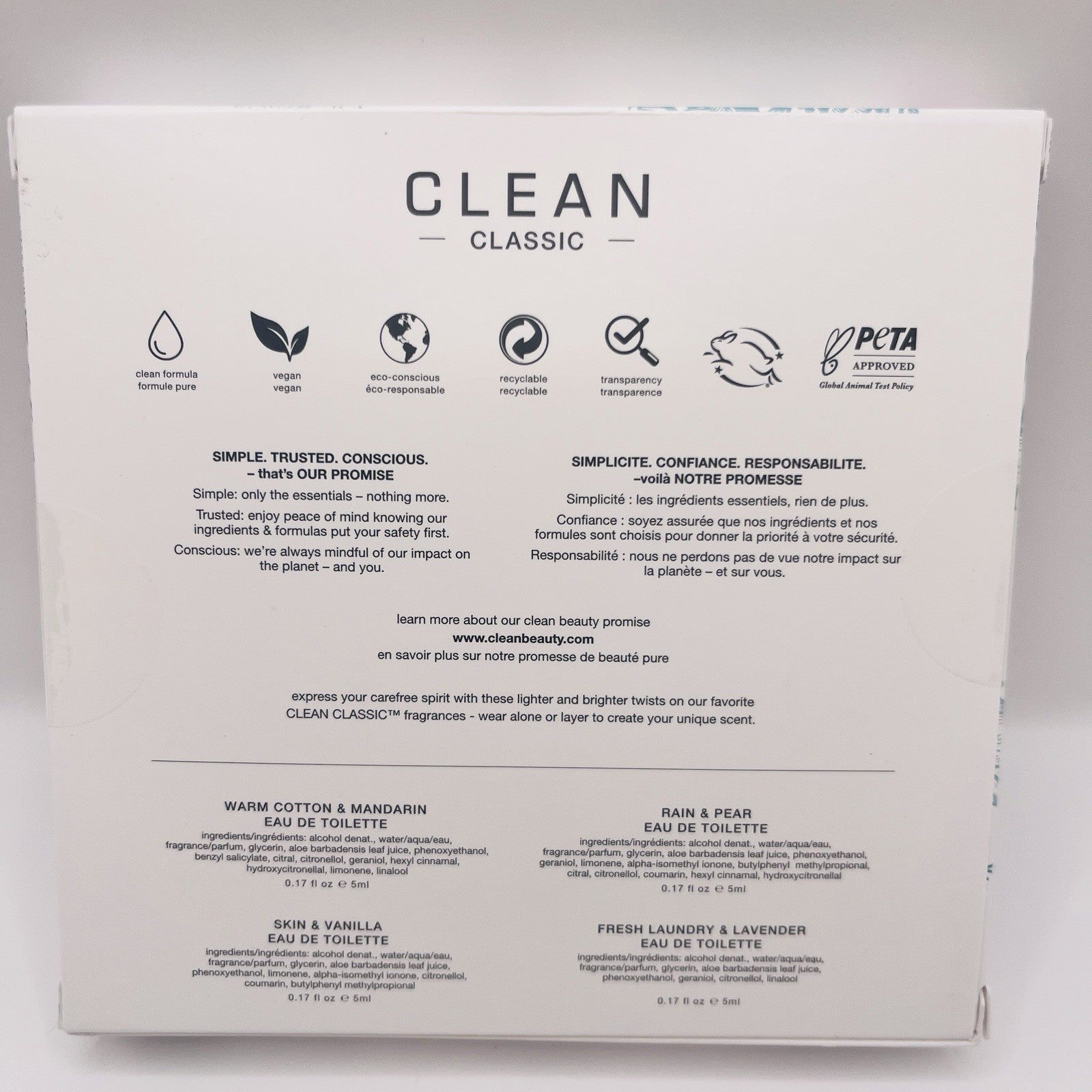 Clean by Clean Women Rollerball 4 pc Layering Set Women Sealed