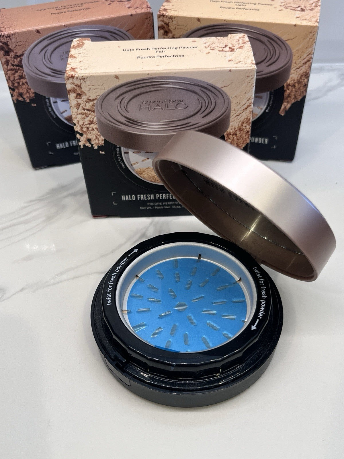 Smashbox Halo Fresh Perfecting Powder FAIR 35oz /10g NEW