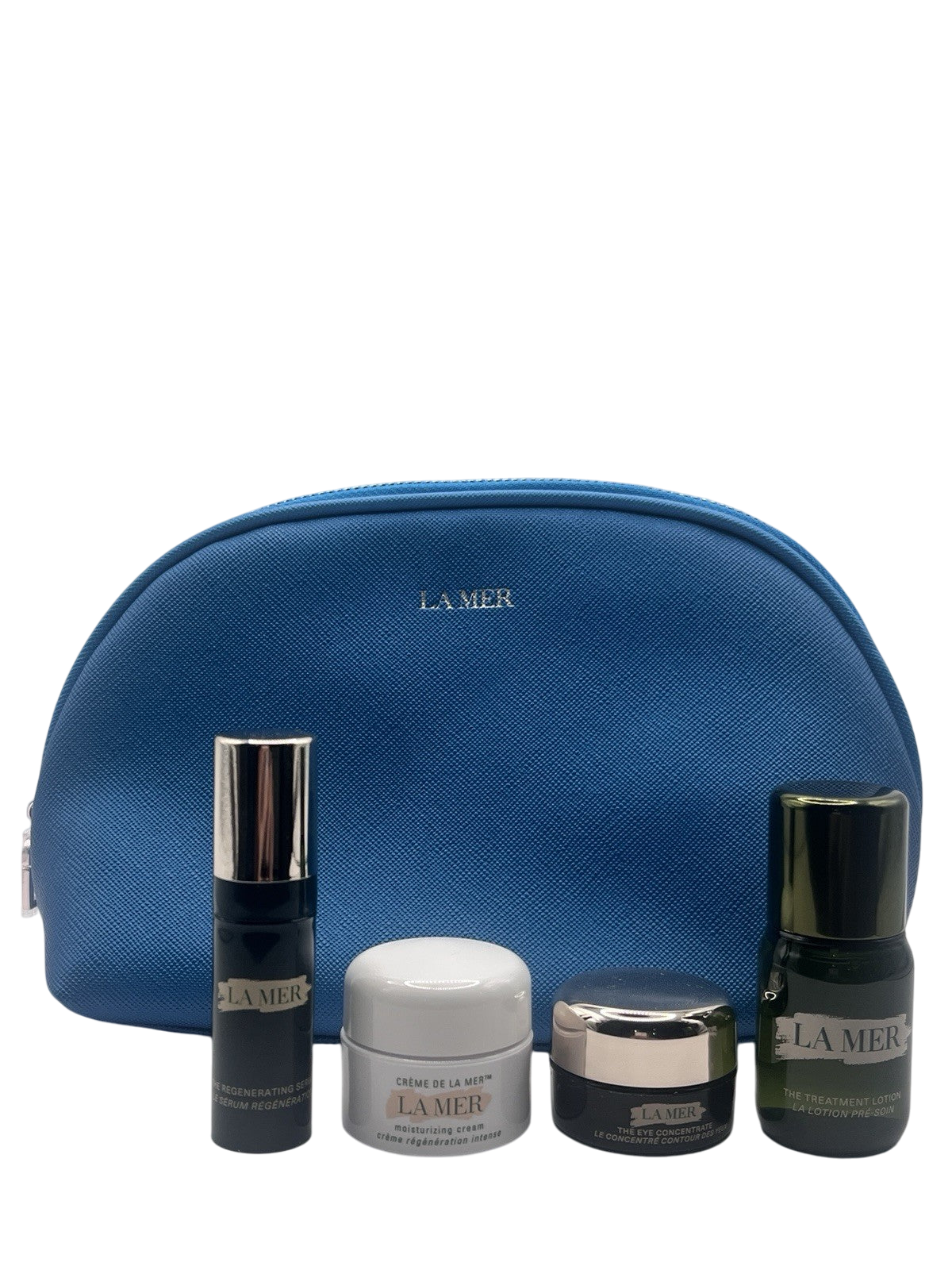 La Mer Travel Set Hydrating Luminous Renewal 4 Piece + Cosmetic Bag