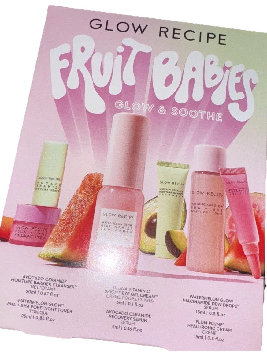 Glow Recipe Fruit Babies Bestsellers Kit Mini Travel Beauty Essentials