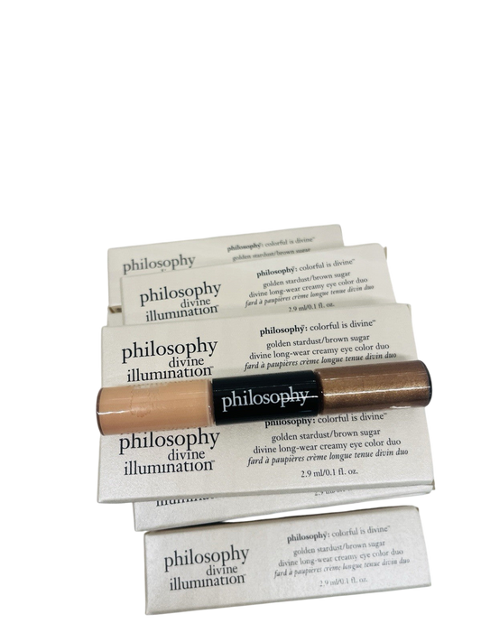 Philosophy Divine Illumination Eye Color Duo Brown Sugar Gold Stardust Lot of 10