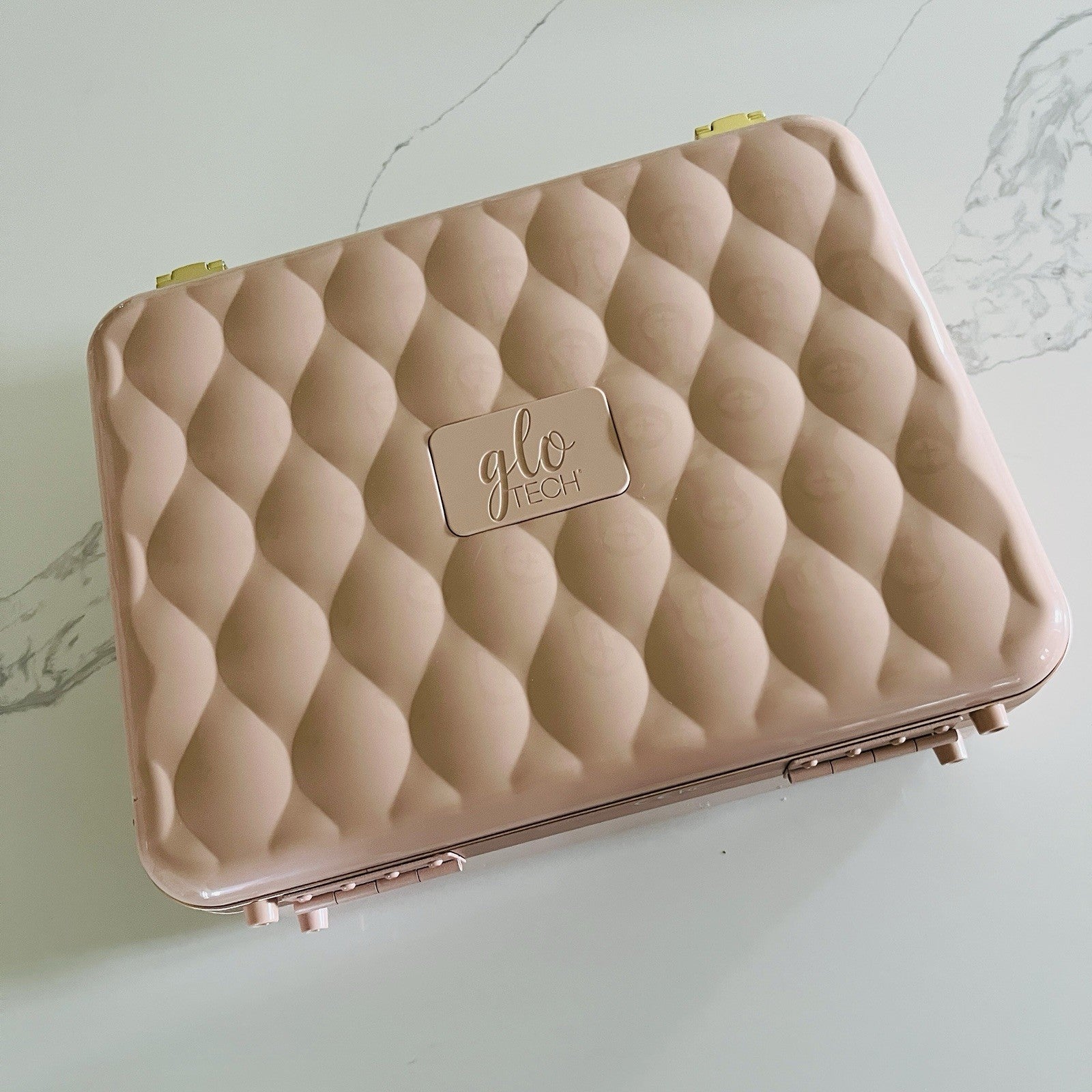 Glo Tech Beauty Travel Case LED Mirror Max Organization