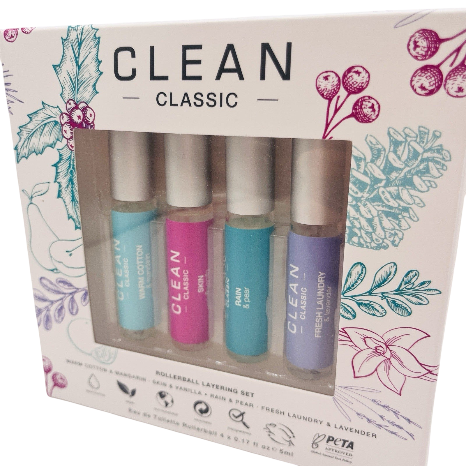 Clean by Clean Women Rollerball 4 pc Layering Set Women Sealed