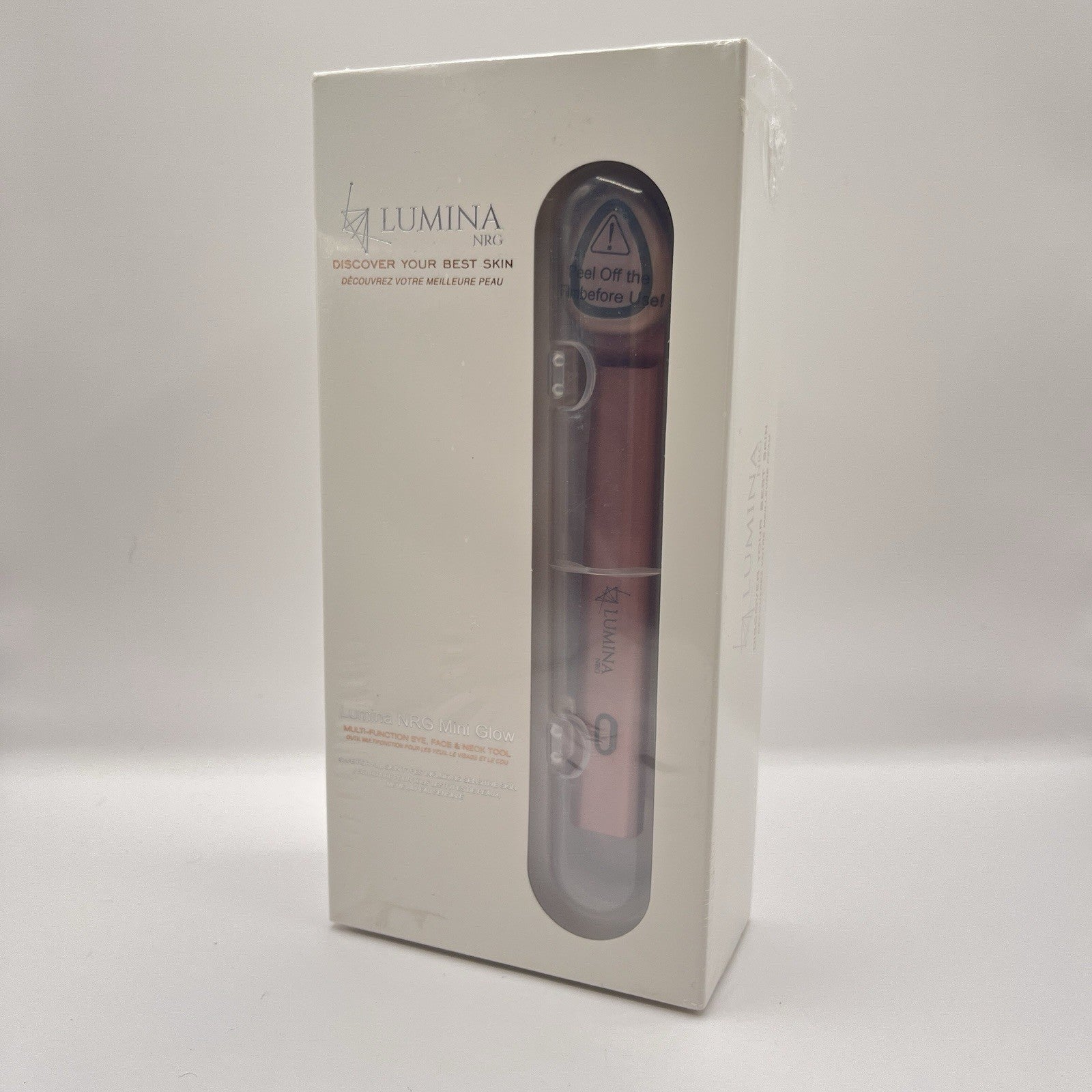 Lumina Mini Glow 6" Firming Device Eye Face & Neck Gel Primer Skincare NEW Pink