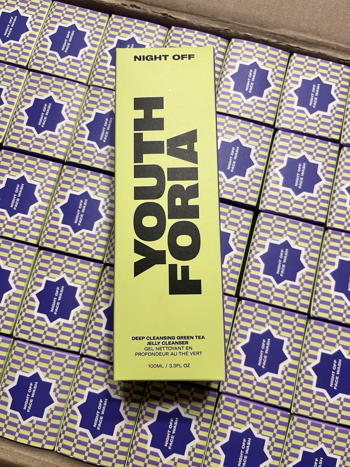 2 • Youth Foria Night Off Deep Cleaning Green Tea Jelly Cleanser 3.3oz Korean