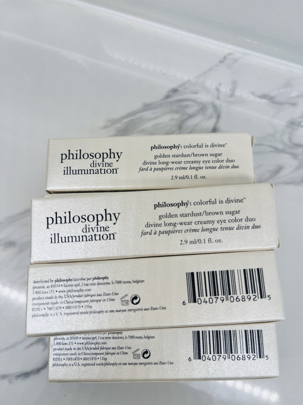 Philosophy Divine Illumination Eye Color Duo Brown Sugar Gold Stardust Lot of 10