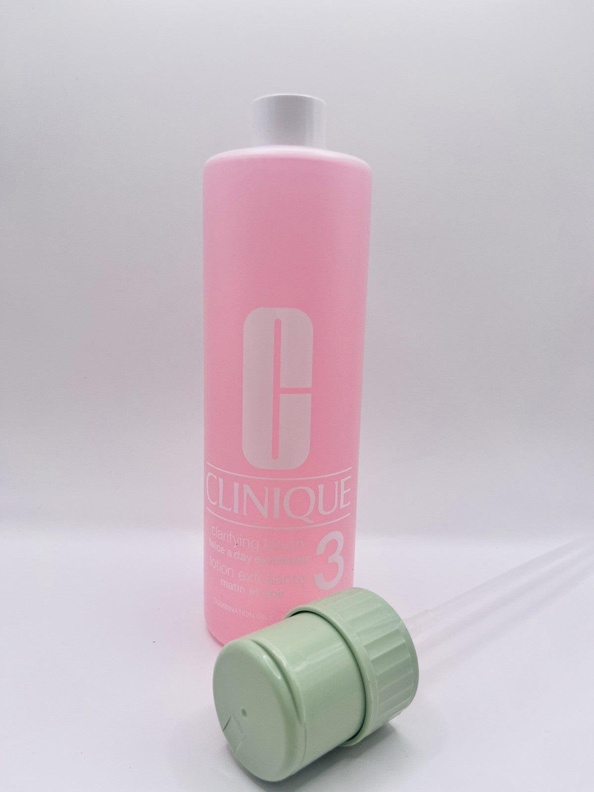 CLINIQUE Clarifying Lotion Toner 3 Oily Combo Exfoliating + Pump 16.5oz 487ml
