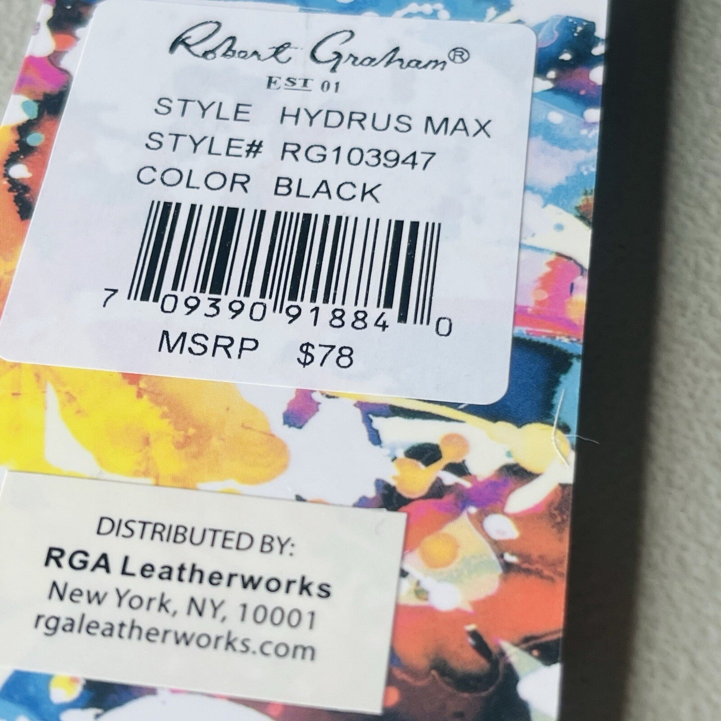 Robert Graham Mens Toiletry Bag Hydrus Max Travel Tote NEW $98 MSRP