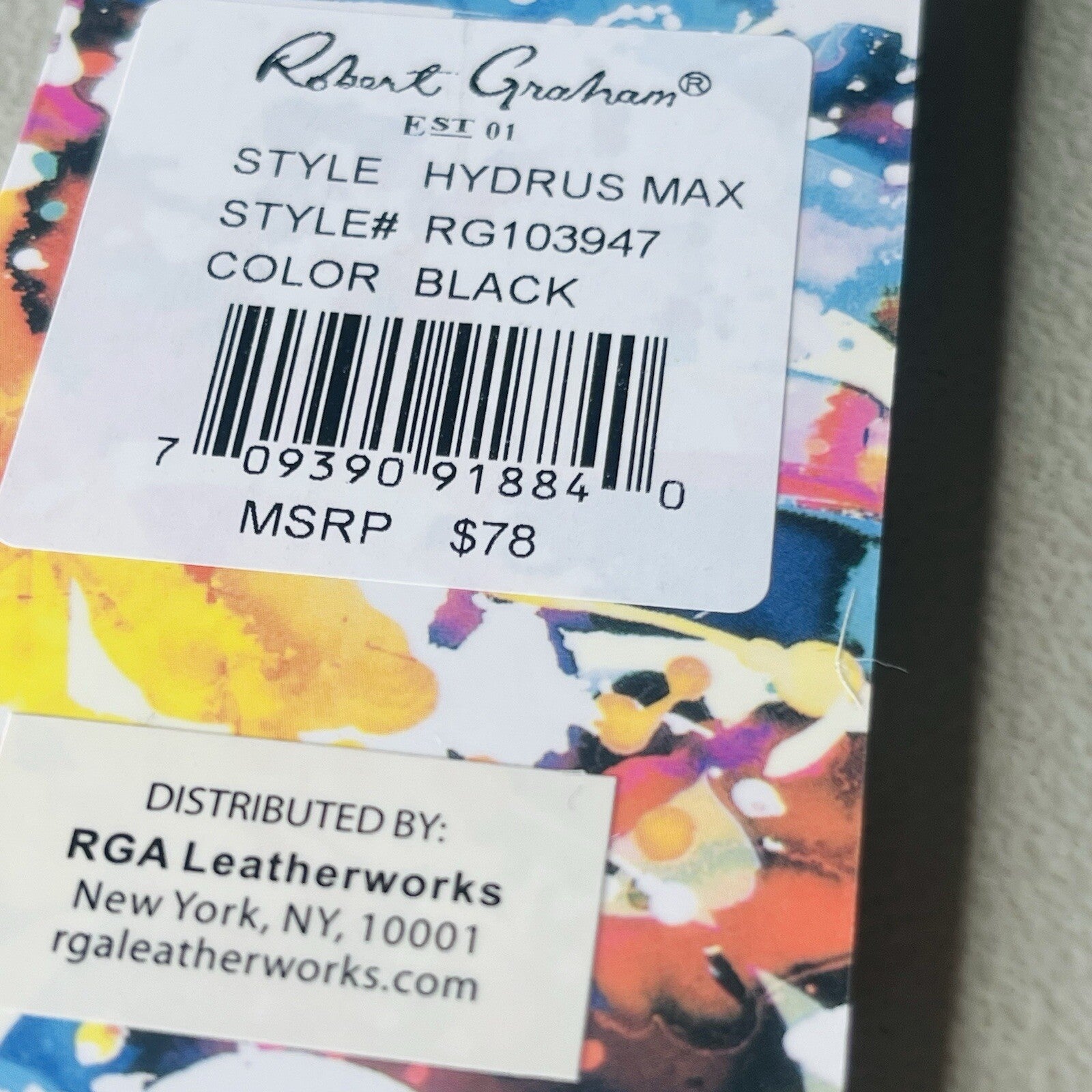 Robert Graham Mens Toiletry Bag Hydrus Max Travel Tote NEW $98 MSRP
