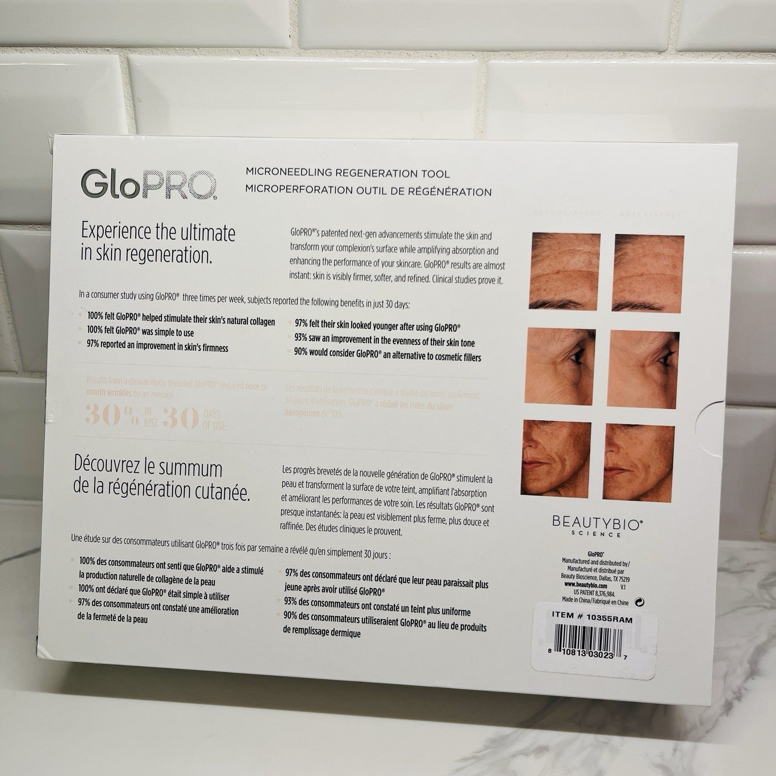 BeautyBio GloPRO Microneedling Device Regeneration Set Anti Aging