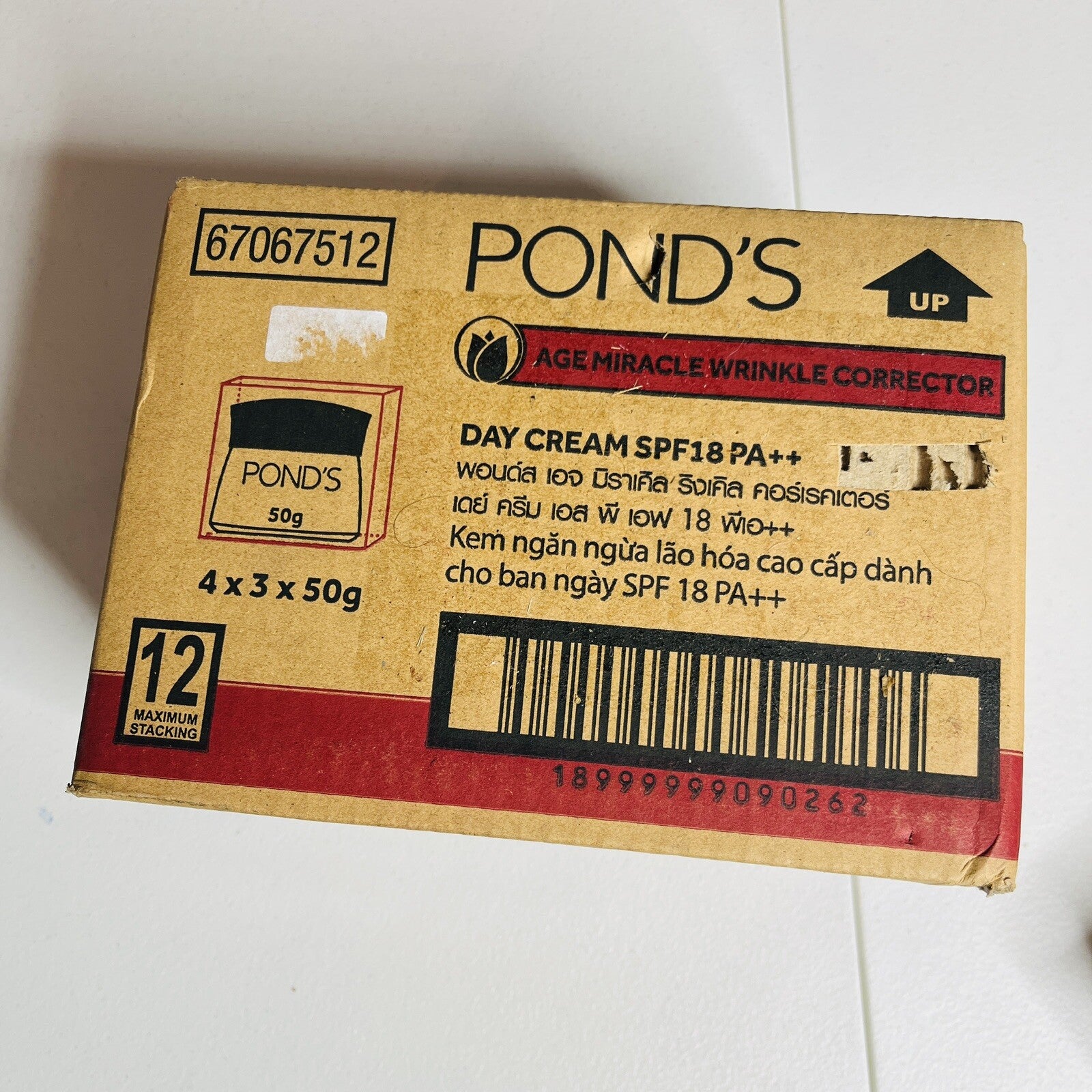 12 x PONDS Miracle Wrinkle Cream Corrector SPF 18