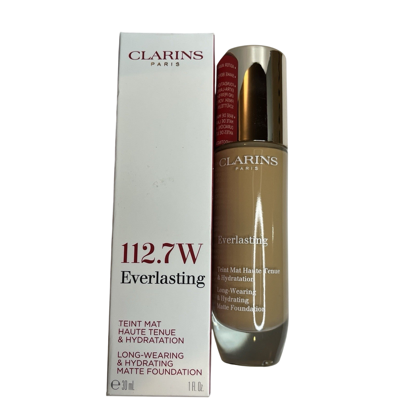 Clarins Foundation Everlasting 112.7 Macchito Long Wearing & Hydrating 30ml NEW