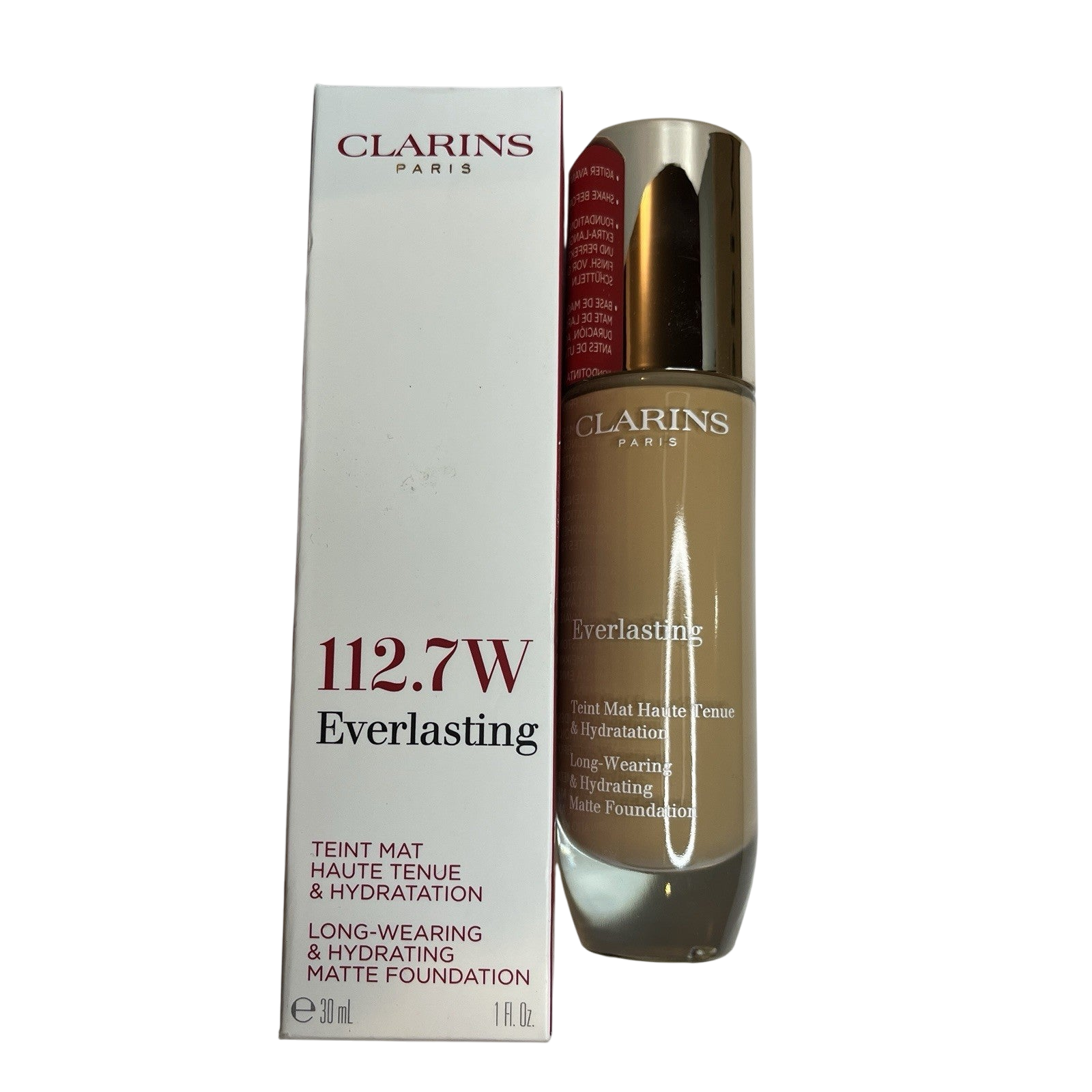 Clarins Foundation Everlasting 112.7 Macchito Long Wearing & Hydrating 30ml NEW