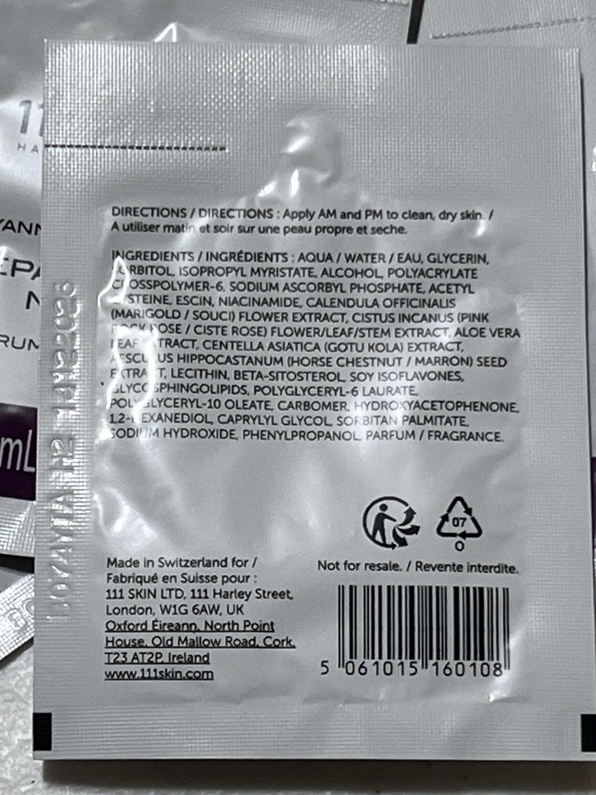 10 • 111Skin Repair Serum NAC Y2 Samples 2ml Sample Bundle