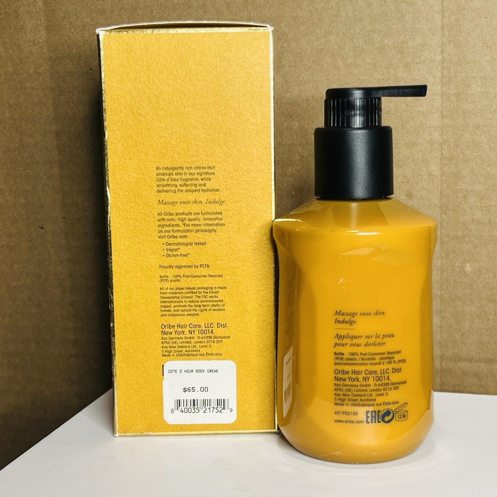 ORIBE Cote d'Azur Restorative Body Creme 300ml 10.1 oz NEW