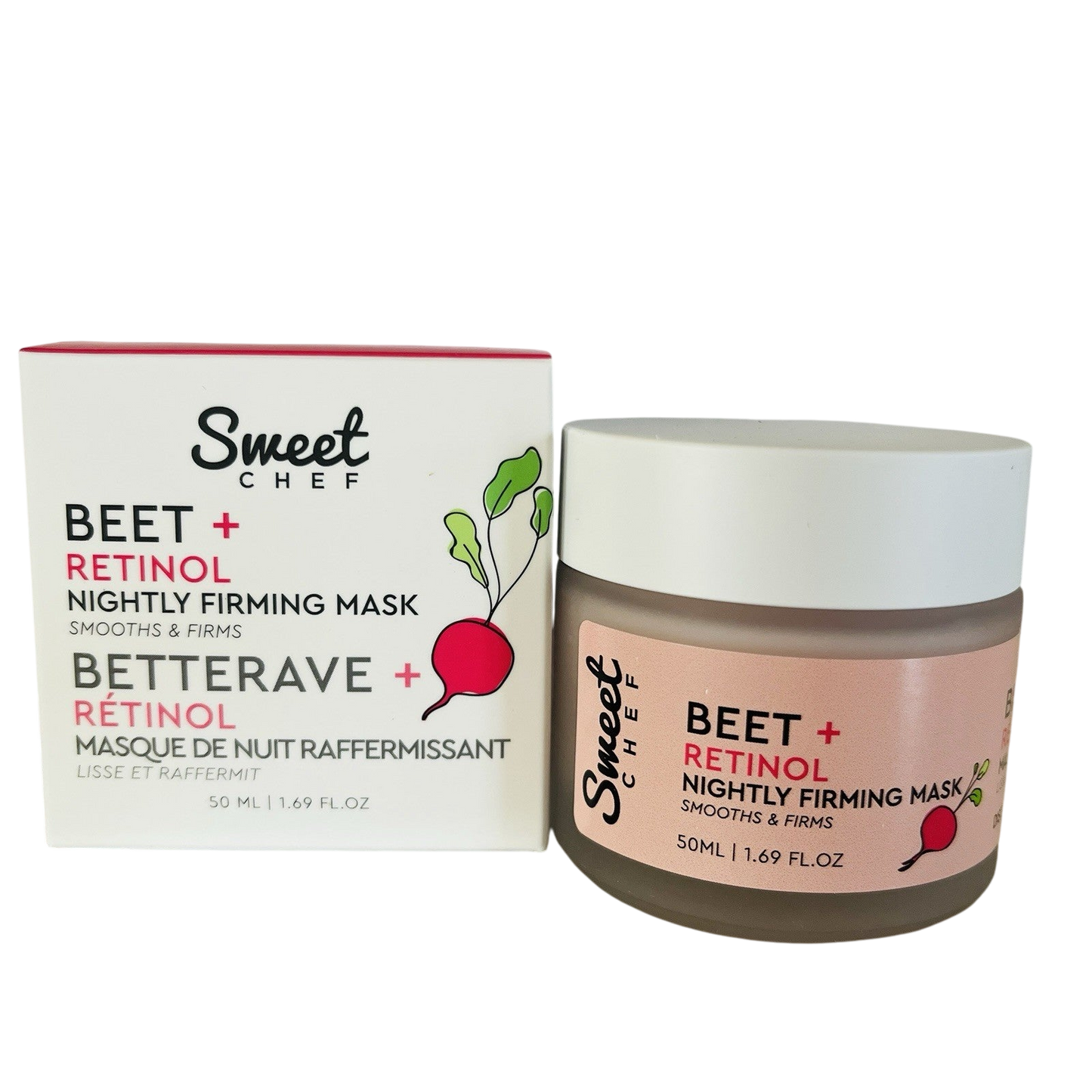 Sweet Chef FIRMING MASK Retinol + Beet Anti Aging All Natural 50 ml NEW