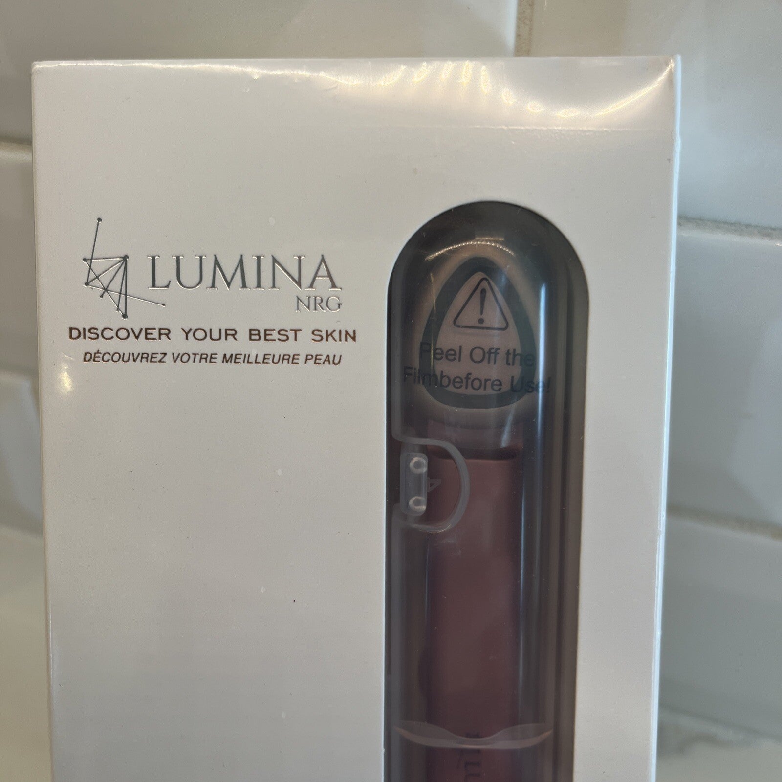 Lumina Mini Glow 6" Firming Device Eye Face & Neck Gel Primer Skincare NEW Pink