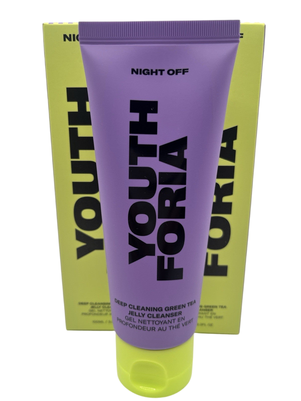 2 • Youth Foria Night Off Deep Cleaning Green Tea Jelly Cleanser 3.3oz Korean