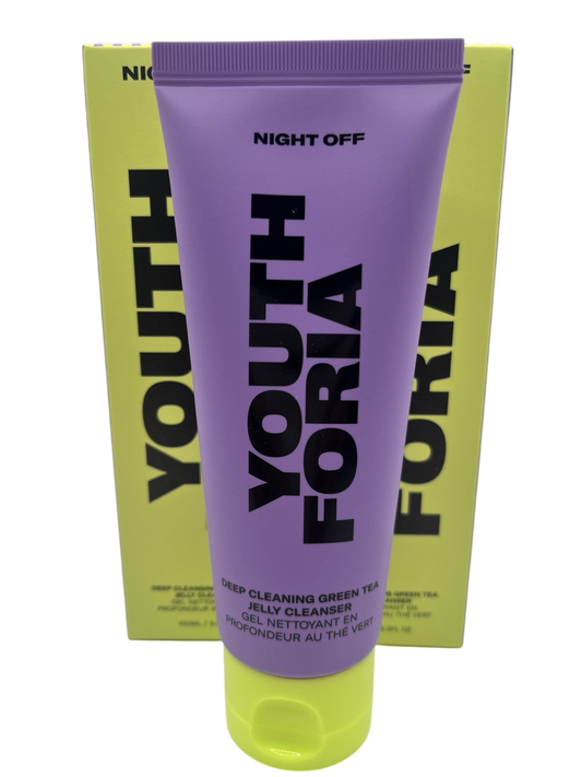2 • Youth Foria Night Off Deep Cleaning Green Tea Jelly Cleanser 3.3oz Korean