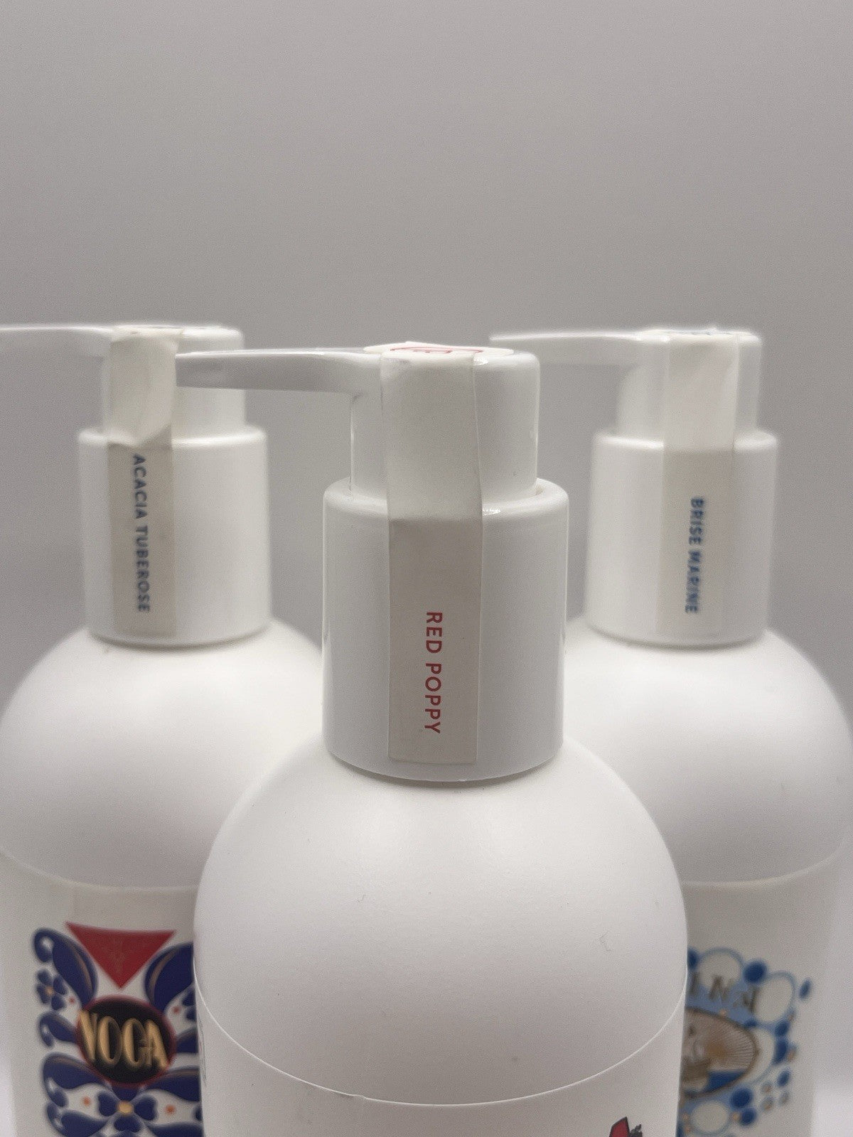 3 x Claus Porto Body Moisturizer Lotion Acaia Tuberose, Red Poppy, Brise Marine