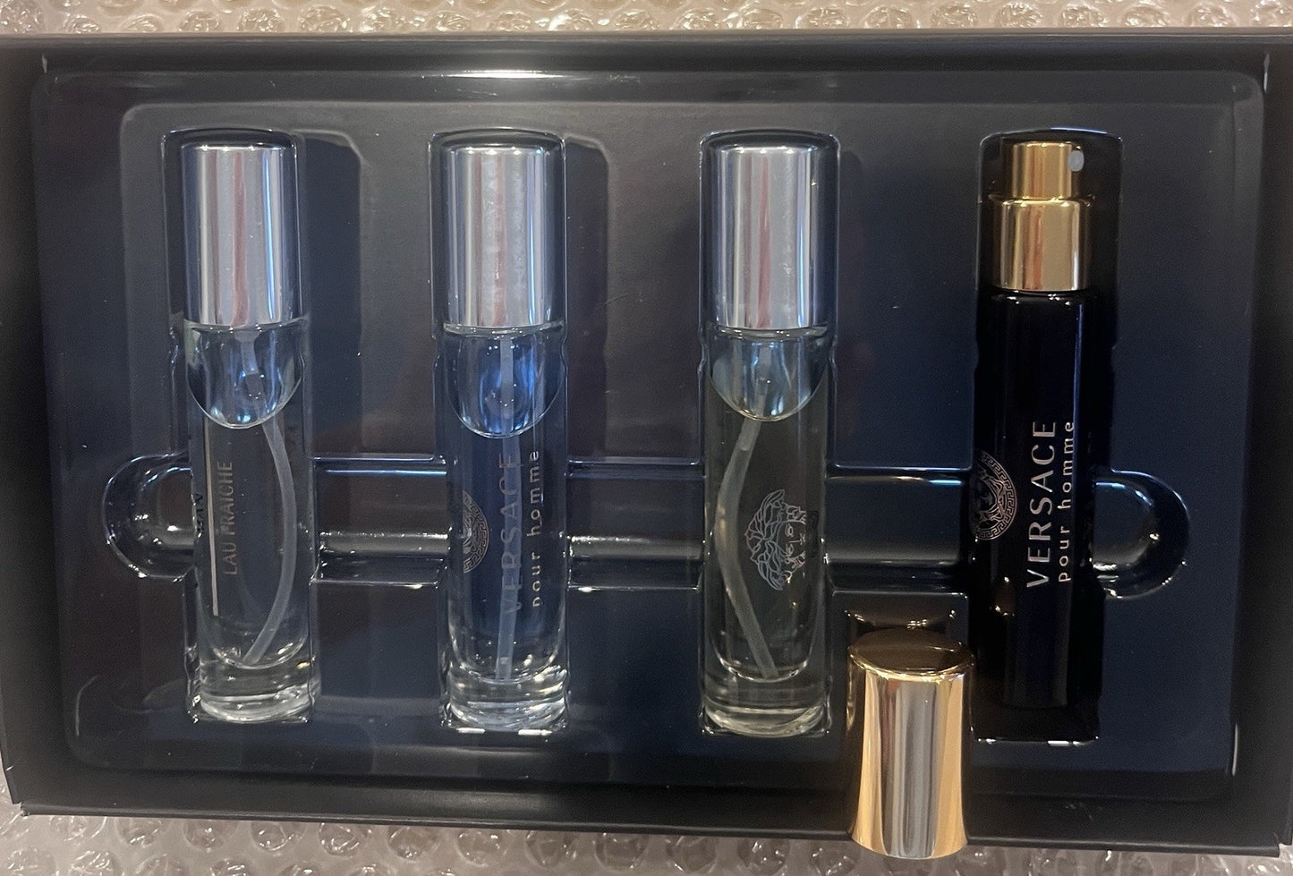 VERSACE Men's Fragrance Spray GIFT SET of 4 NEW 5ml each