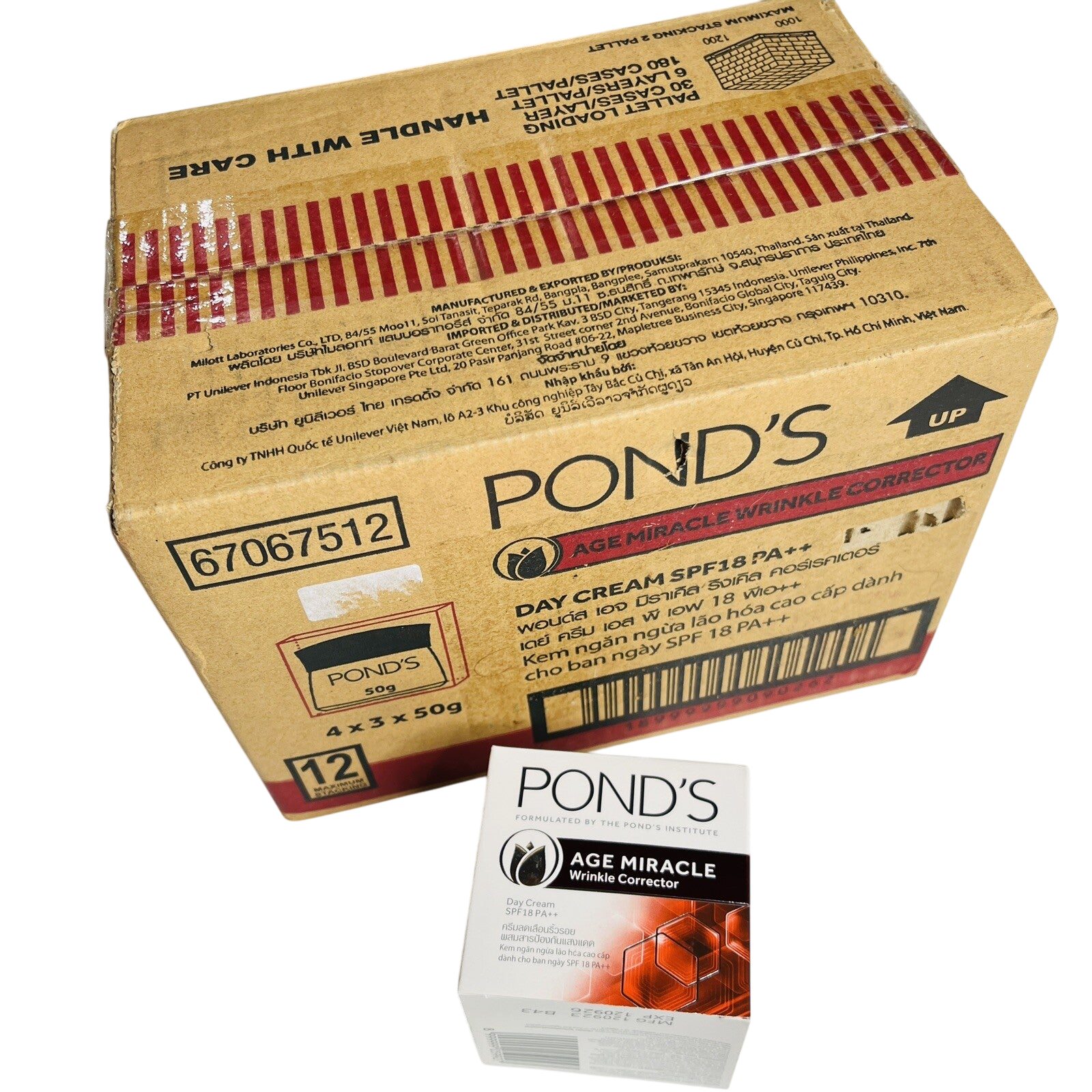12 x PONDS Miracle Wrinkle Cream Corrector SPF 18