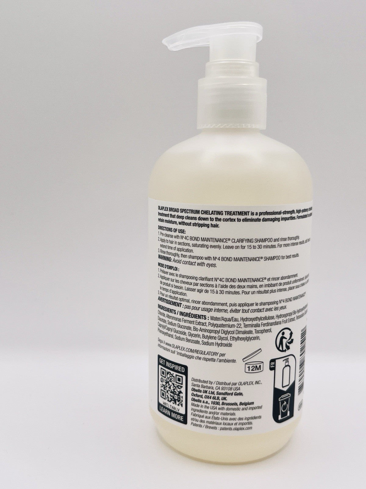 Olaplex Professional Broad Spectrum Chelating Treatment Deep Clean Non Strip