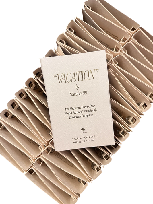 40 pc VACATION by Vacation®️ Fragrance .05oz Carded Sample Discontinued Sold Out
