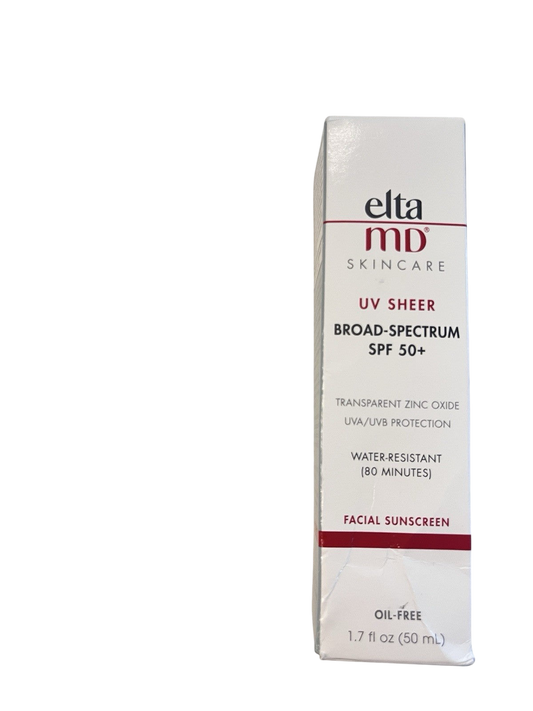 EltaMD UV Sheer Broad Spectrum SPF 50+ 1.7 oz Sun Protection Water Resistant