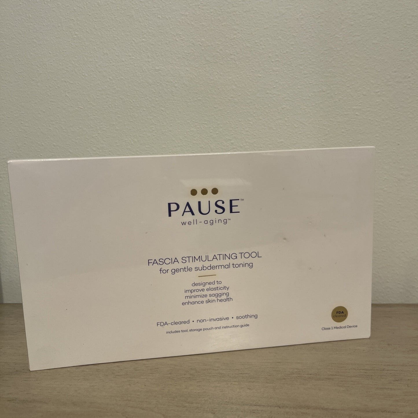 Pause Well Aging Fascia Stimulating Tool Facial Toning GuaSha FDA Cleared Sealed