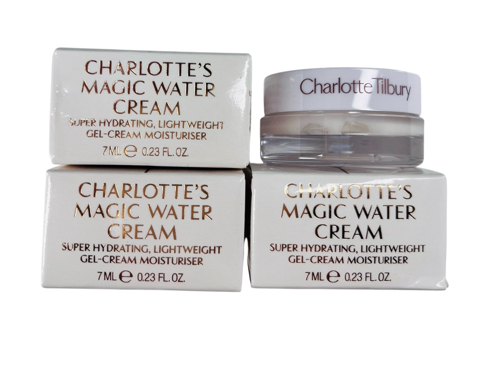 CHARLOTTE TILBURY Charlottes Magic Water Cream 0.23oz 7ml each NEW IN BOX