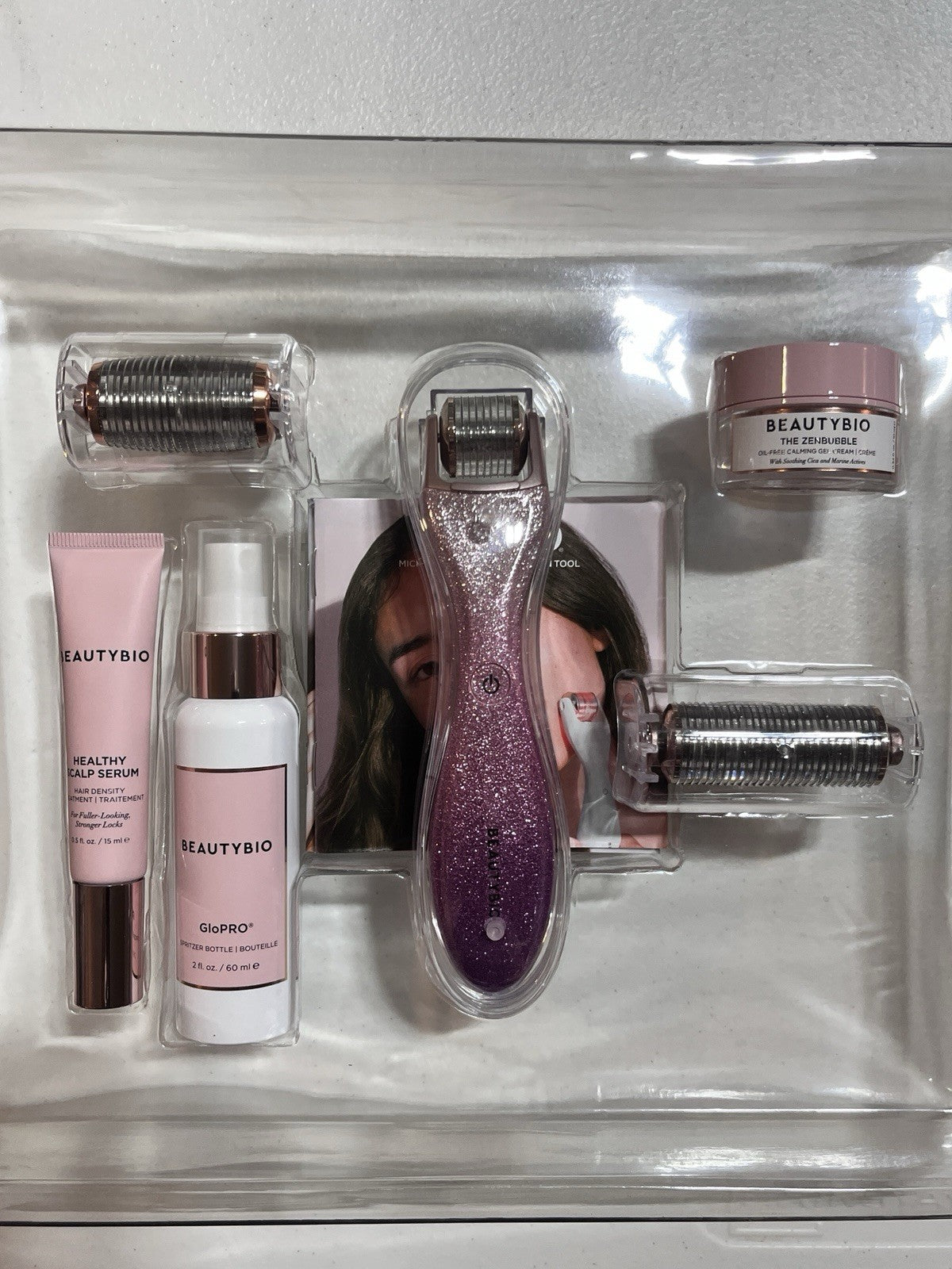 Beauty Bio GloPRO Microneedling Face Body Scalp 8 Pc Head to Toe Complete Set