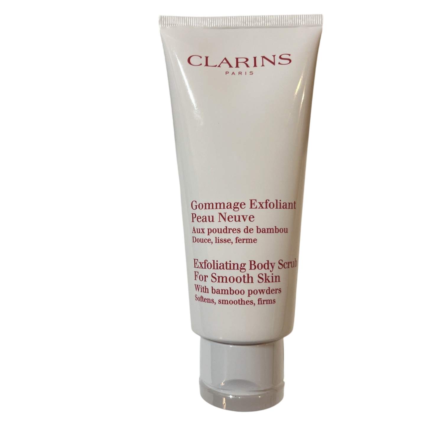 Clarins Exfoliating Body Scrub Smoothing Bamboo Powders 200ml Sealed