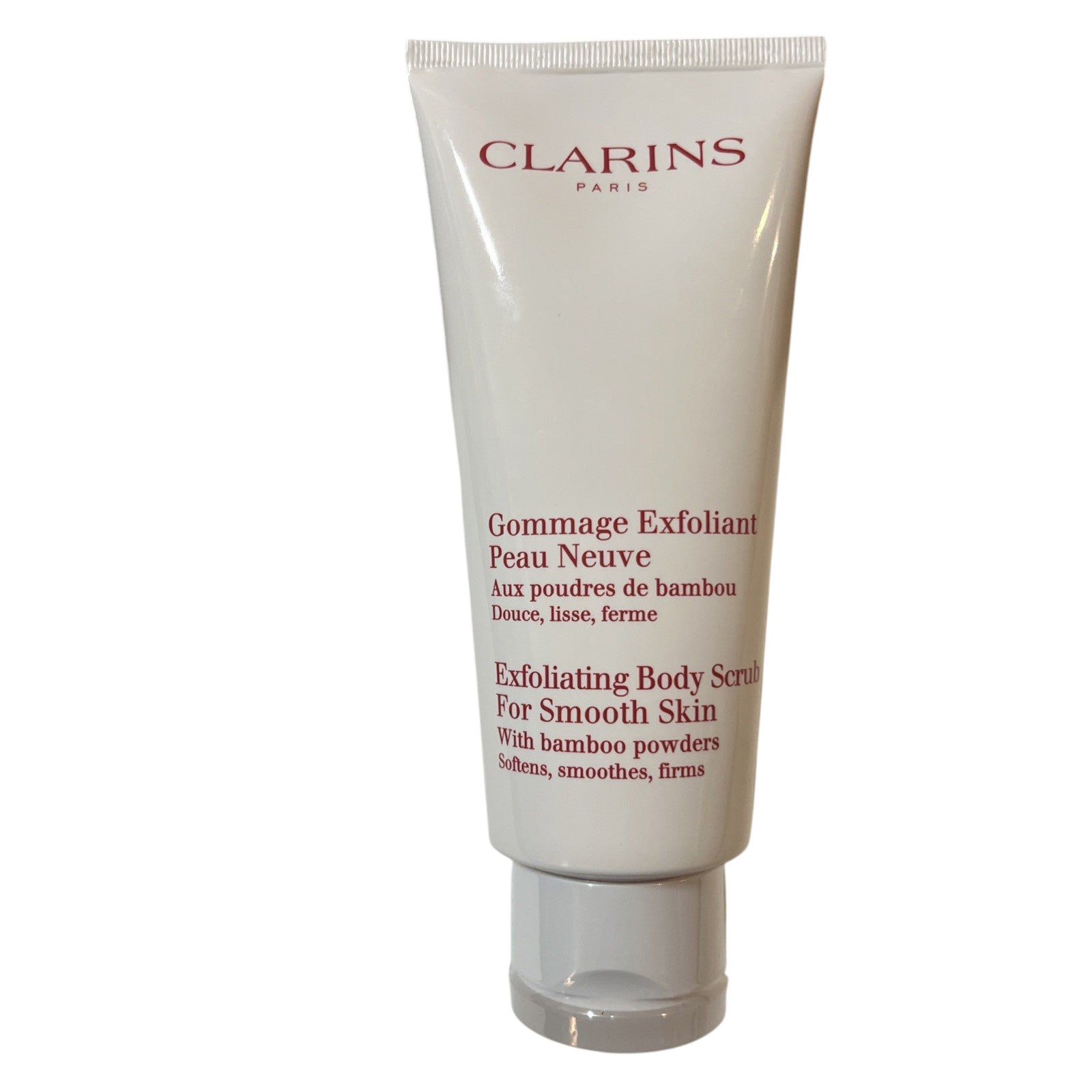 Clarins Exfoliating Body Scrub Smoothing Bamboo Powders 200ml Sealed